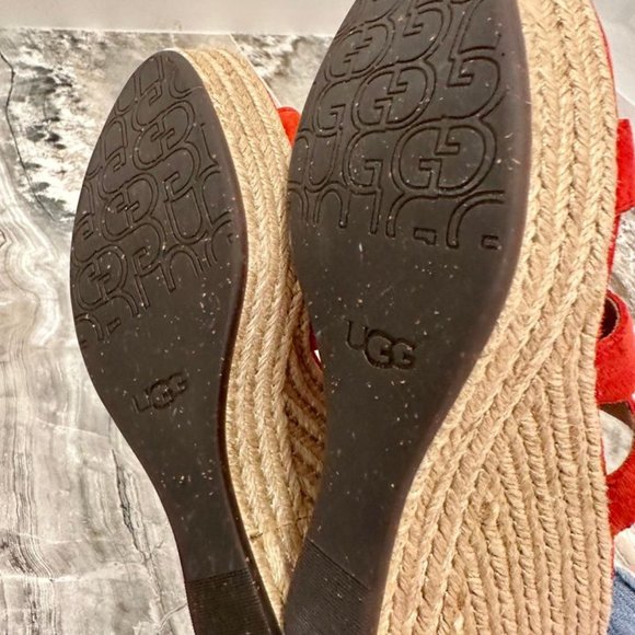 UGG Tawnie- LEATHER ESPADRILLES- Size 9 - Picture 5 of 5